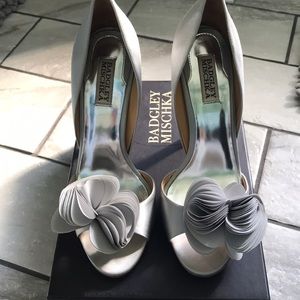 Badgley Mischka Silver Stiletto